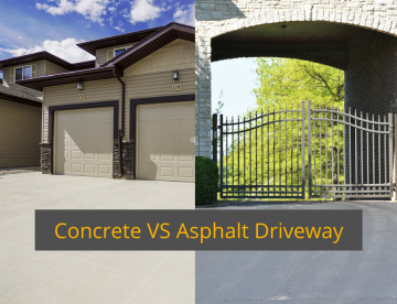 concrete vs asphalt driveway